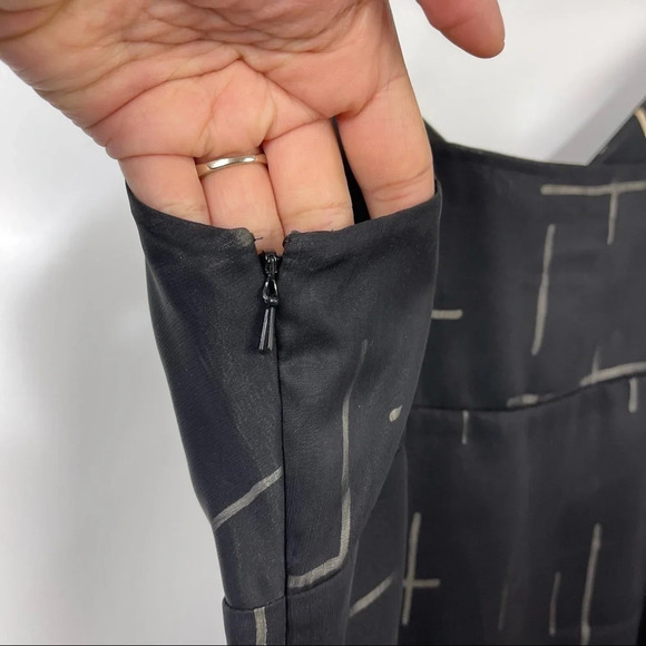 Vintage 90's Preview Collection Sleeveless Sheer Overlay Knee Length Dress 6P - Picture 6 of 10